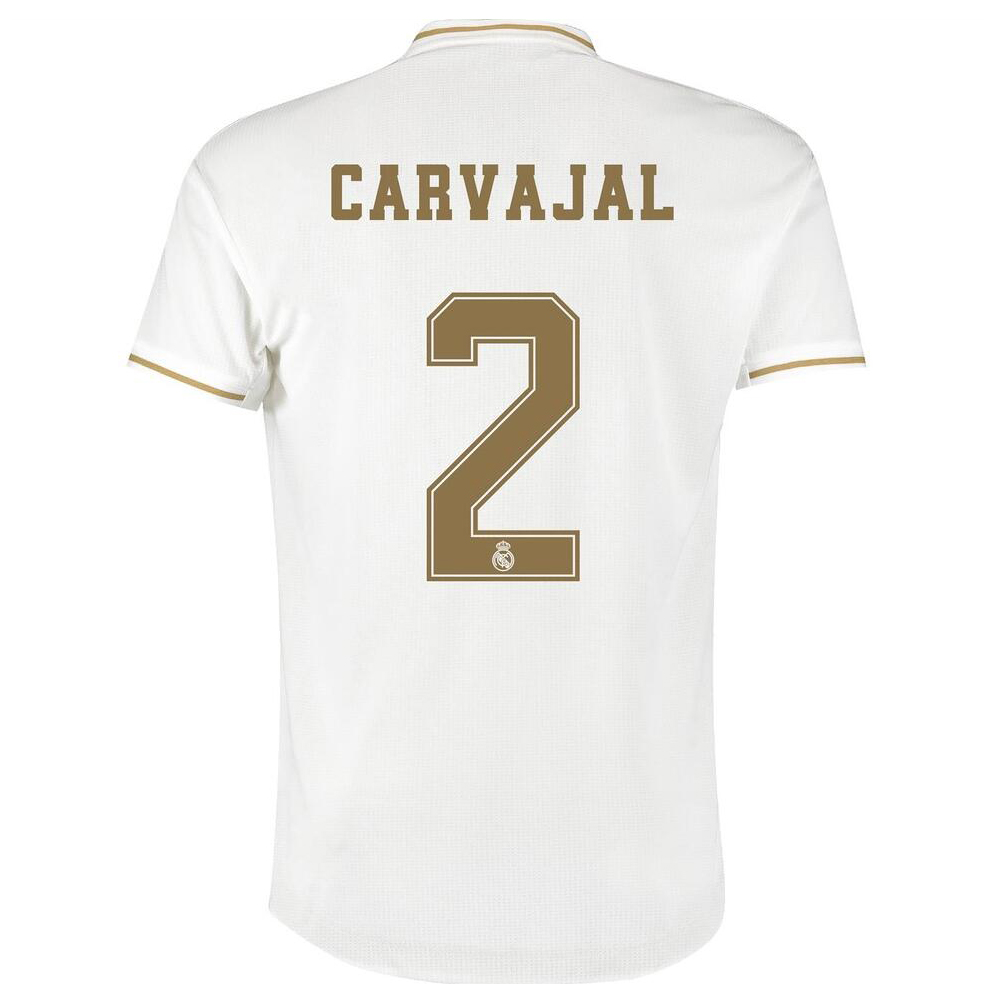 Hombre Daniel Carvajal 2 1ª Equipación Blanco Camiseta 2019/20 La Camisa Chile