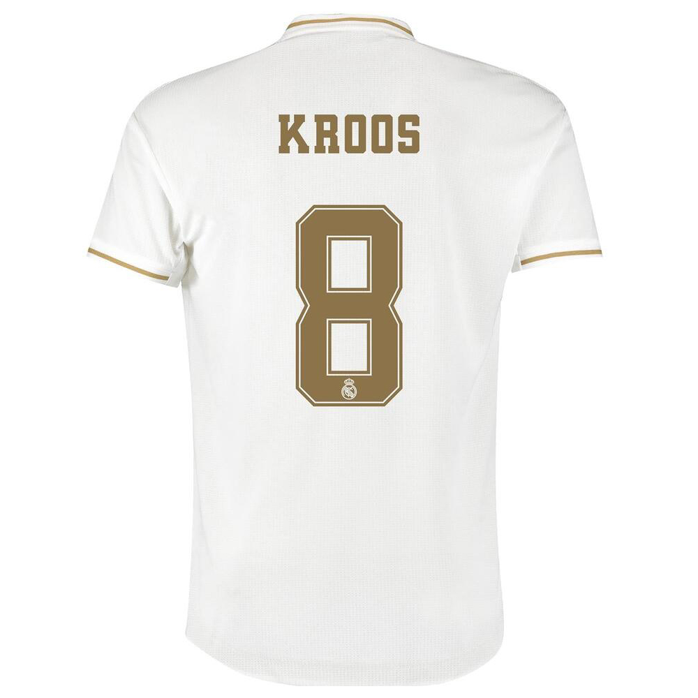 Hombre Toni Kroos 8 1ª Equipación Blanco Camiseta 2019/20 La Camisa Chile