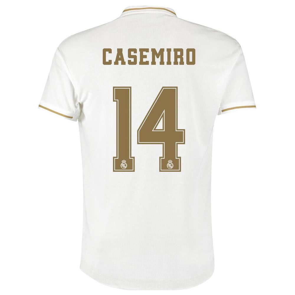 Hombre Casemiro 14 1ª Equipación Blanco Camiseta 2019/20 La Camisa Chile