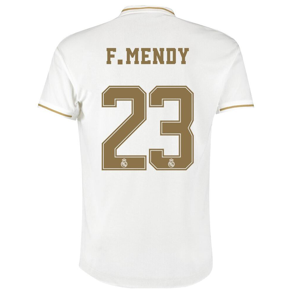 Hombre Ferland Mendy 23 1ª Equipación Blanco Camiseta 2019/20 La Camisa Chile