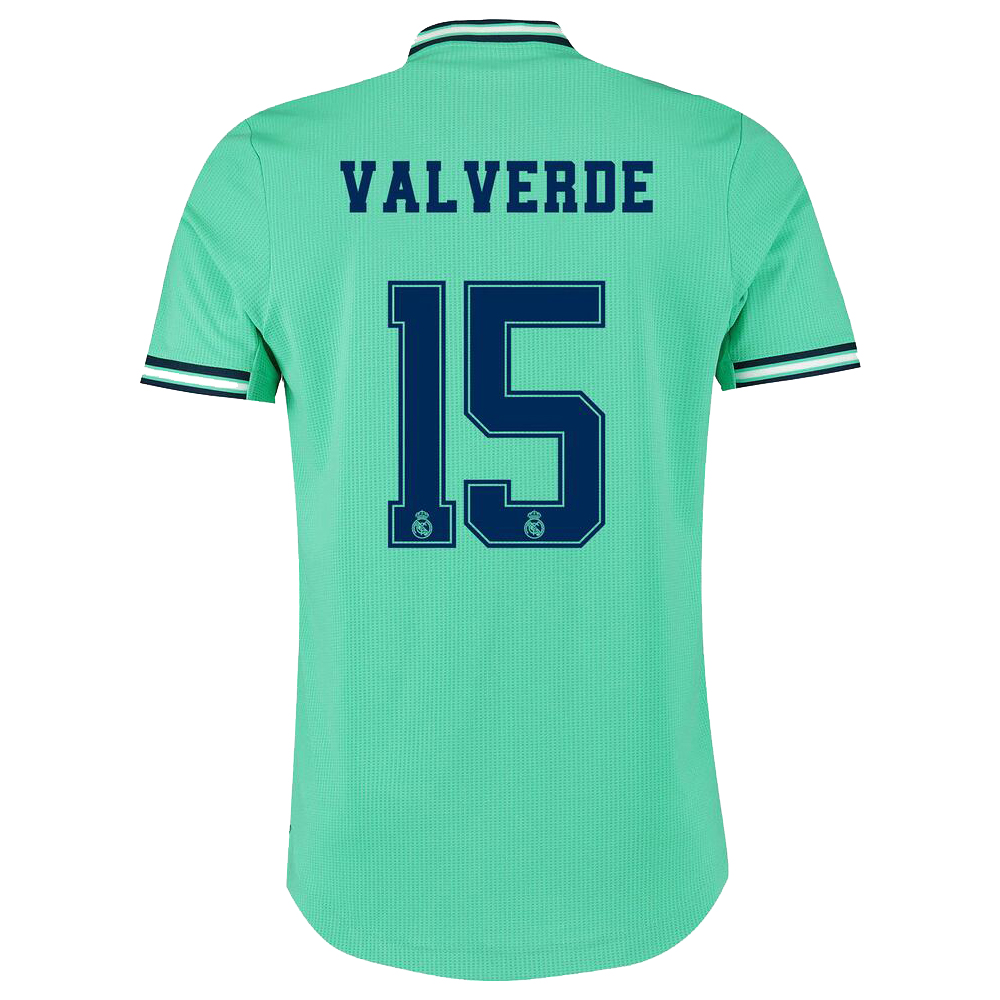 Hombre Federico Valverde 15 3ª Equipación Verde Camiseta 2019/20 La Camisa Chile