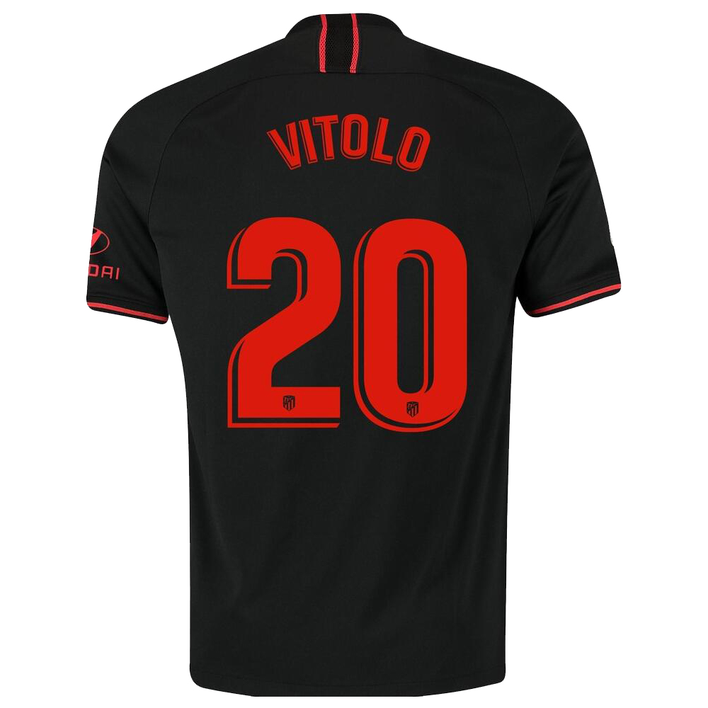 Hombre Vitolo 20 2ª Equipación Negro Camiseta 2019/20 La Camisa Chile