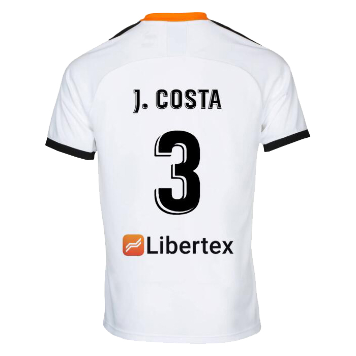 Hombre Jaume Costa 3 1ª Equipación Blanco Camiseta 2019/20 La Camisa Chile