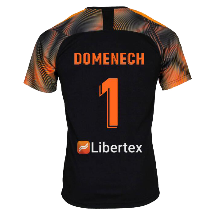 Hombre Jaume Domenech 1 2ª Equipación Negro Camiseta 2019/20 La Camisa Chile