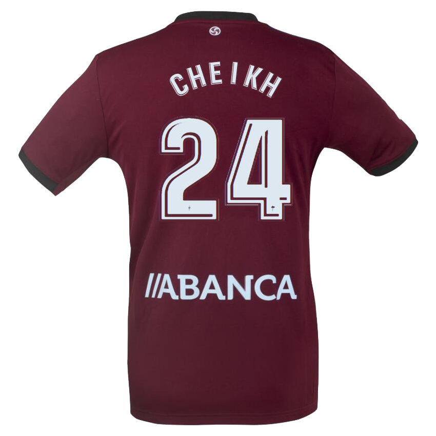 Hombre Pape Cheikh 24 2ª Equipación Vino Rojo Camiseta 2019/20 La Camisa Chile