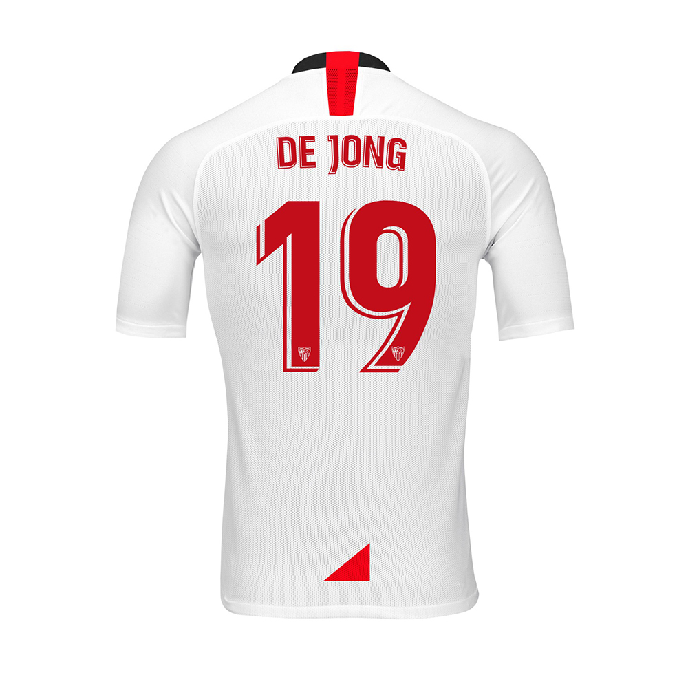 Hombre Luuk de Jong 19 1ª Equipación Blanco Camiseta 2019/20 La Camisa Chile
