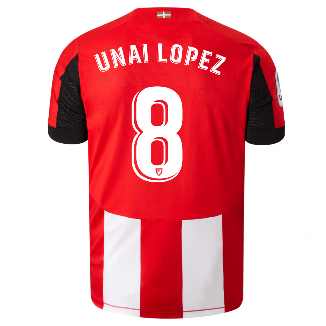 Hombre Unai Lopez 8 1ª Equipación Rojo Camiseta 2019/20 La Camisa Chile