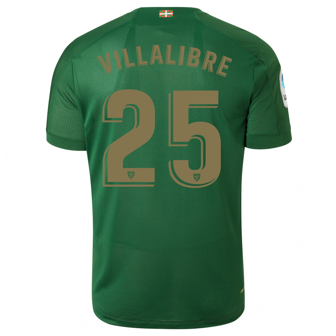 Hombre Asier Villalibre 25 2ª Equipación Verde Camiseta 2019/20 La Camisa Chile