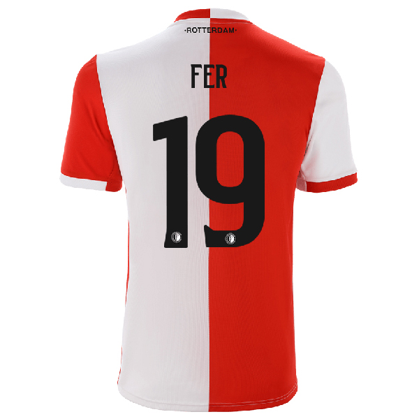 Hombre Leroy Fer 19 1ª Equipación Rojo Blanco Camiseta 2019/20 La Camisa Chile