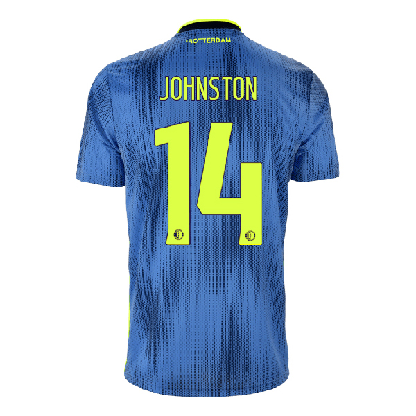 Hombre George Johnston 14 2ª Equipación Azul Camiseta 2019/20 La Camisa Chile