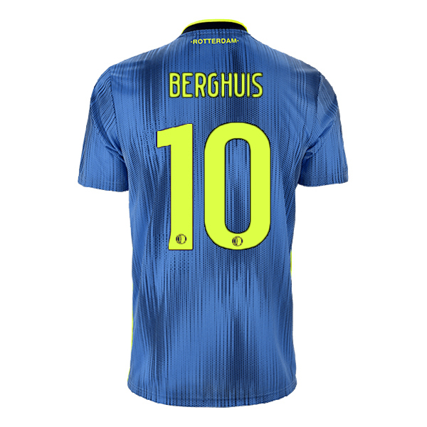 Hombre Steven Berghuis 10 2ª Equipación Azul Camiseta 2019/20 La Camisa Chile