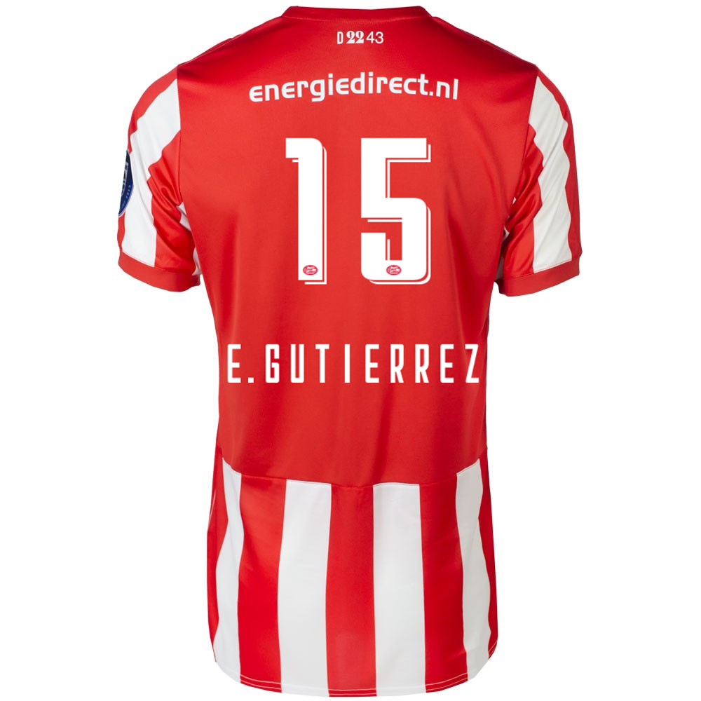 Hombre Erick Gutierrez 15 1ª Equipación Rojo Camiseta 2019/20 La Camisa Chile