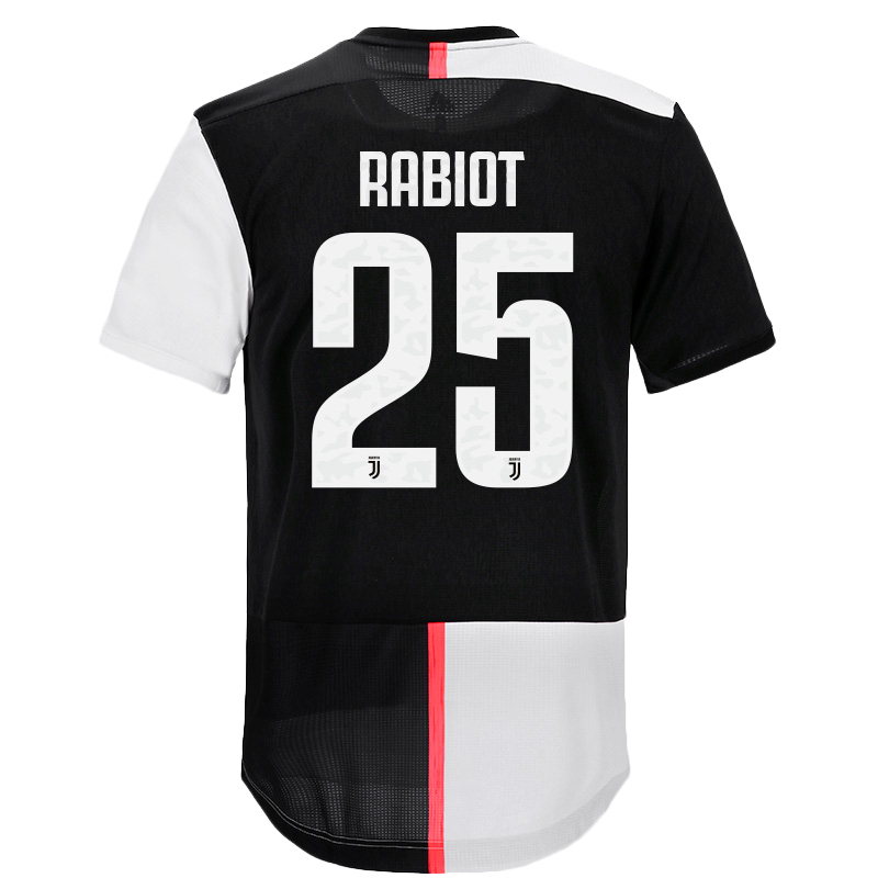 Hombre Adrien Rabiot 25 1ª Equipación Blanco Negro Camiseta 2019/20 La Camisa Chile
