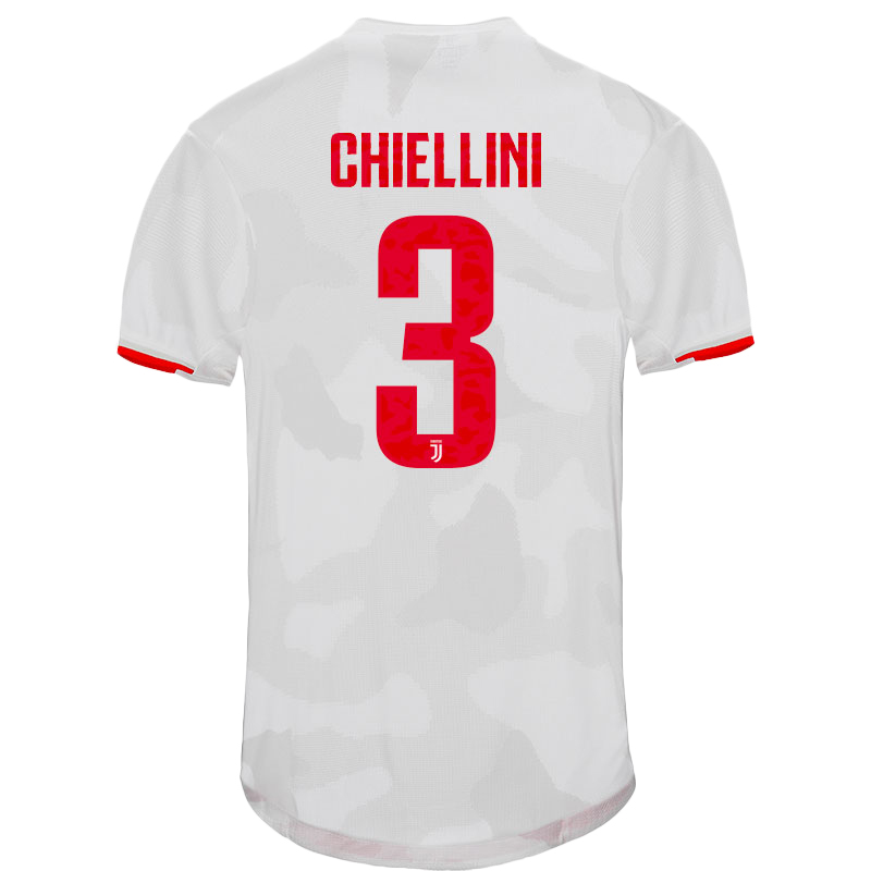 Hombre Giorgio Chiellini 3 2ª Equipación Gris Camiseta 2019/20 La Camisa Chile