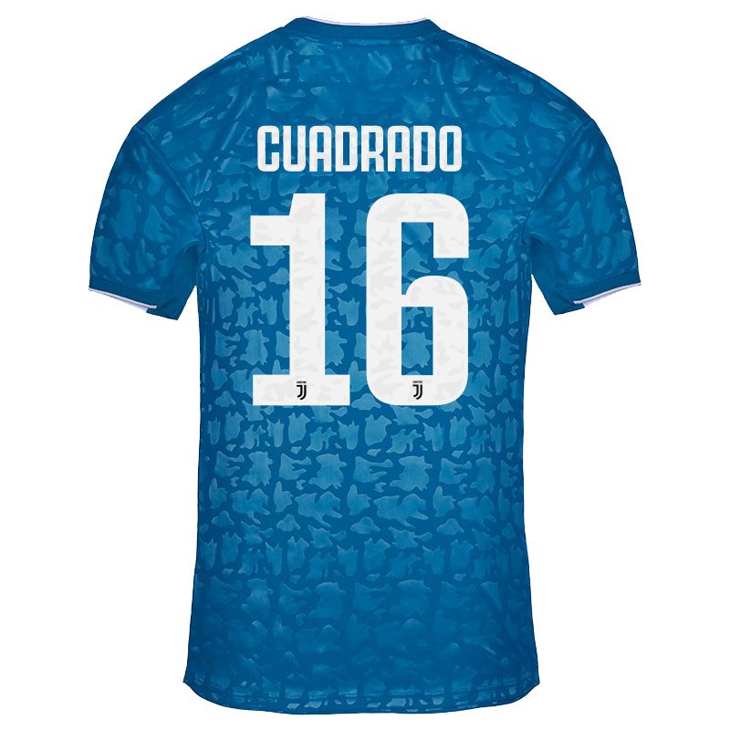 Hombre Juan Cuadrado 16 3ª Equipación Azul Camiseta 2019/20 La Camisa Chile
