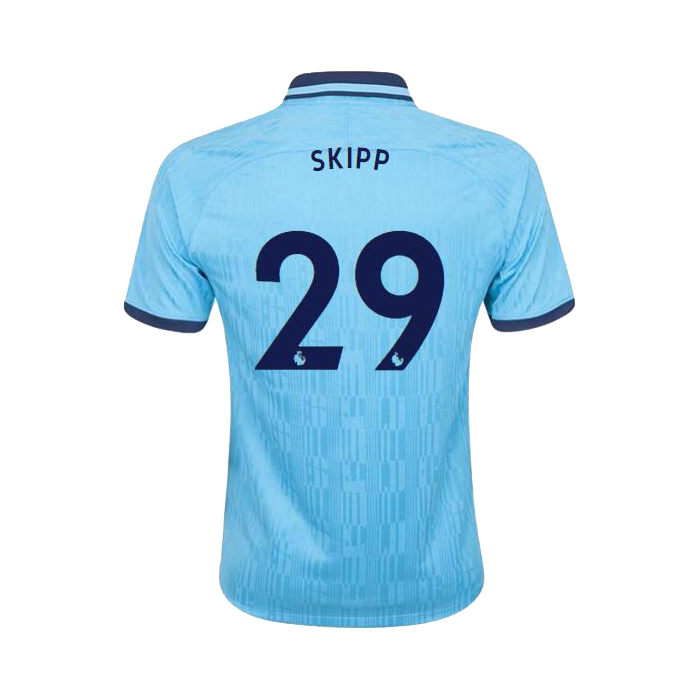 Hombre Oliver Skipp 29 3ª Equipación Azul Camiseta 2019/20 La Camisa Chile