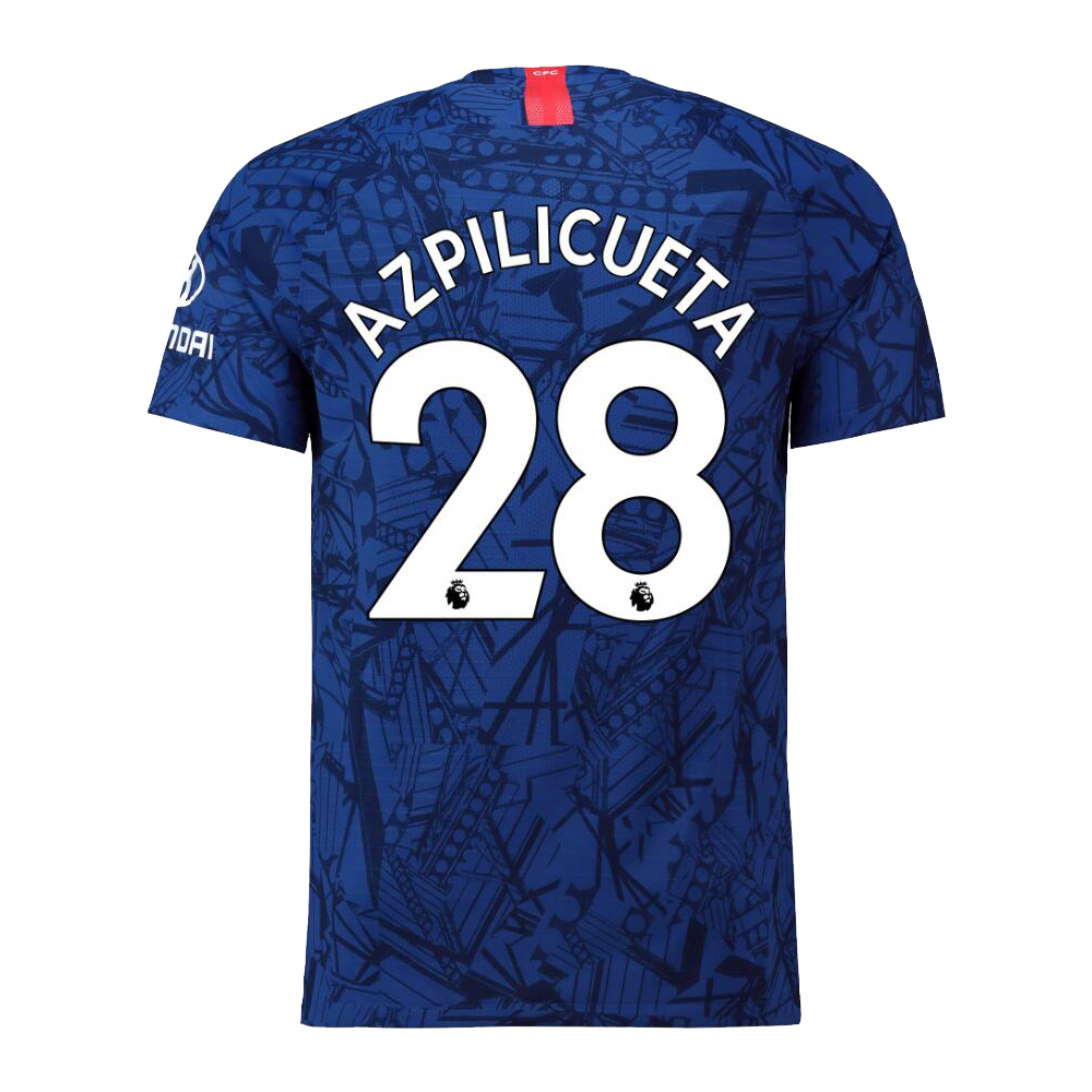 Hombre Cesar Azpilicueta 28 1ª Equipación Azul Real Camiseta 2019/20 La Camisa Chile