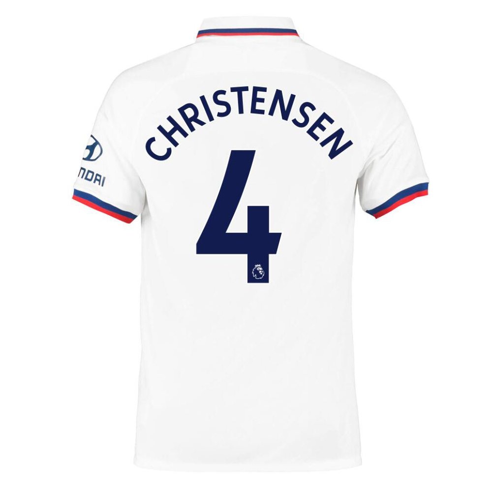 Hombre Andreas Christensen 4 2ª Equipación Blanco Camiseta 2019/20 La Camisa Chile