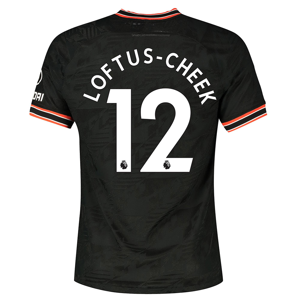 Hombre Loftus Cheek 12 3ª Equipación Negro Camiseta 2019/20 La Camisa Chile