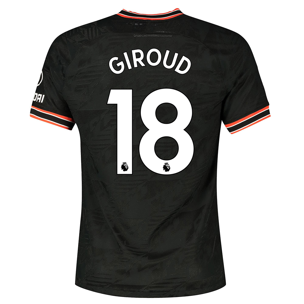 Hombre Olivier Giroud 18 3ª Equipación Negro Camiseta 2019/20 La Camisa Chile