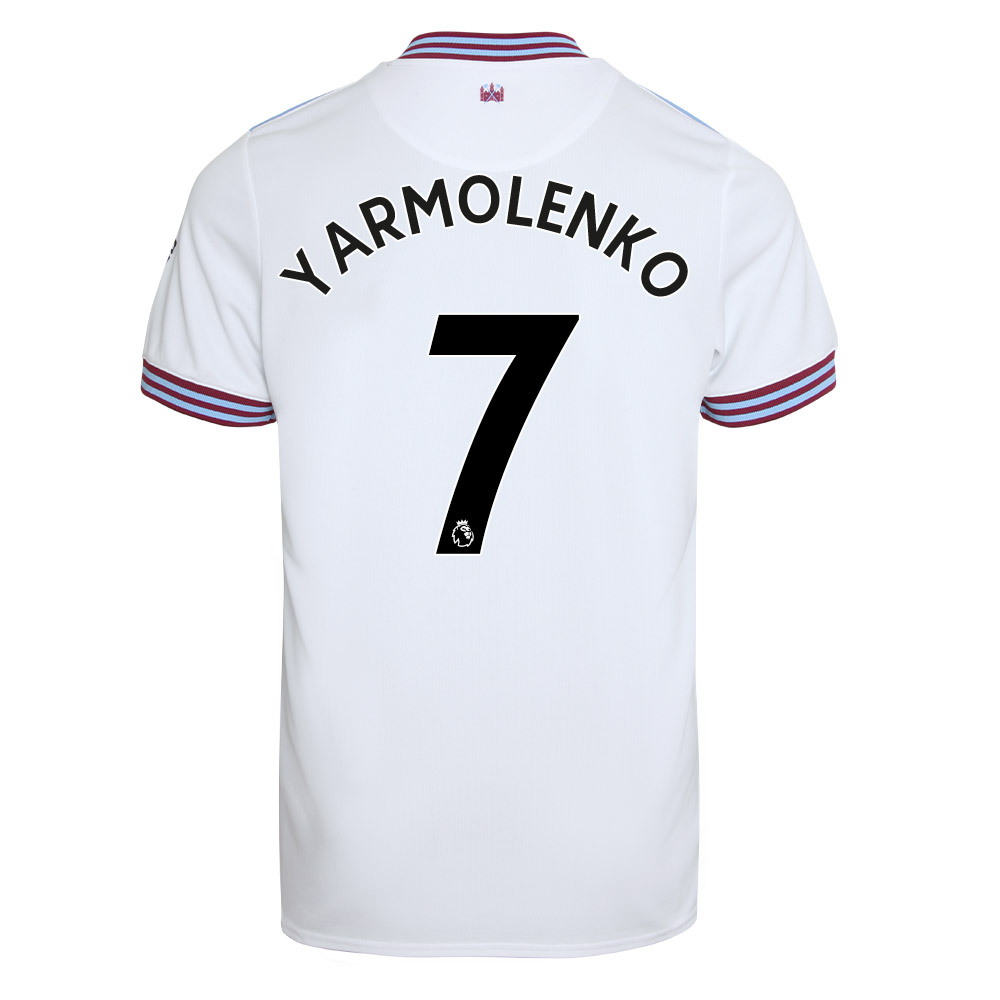 Hombre Andrii Yarmolenko 7 1ª Equipación Blanco Camiseta 2019/20 La Camisa Chile