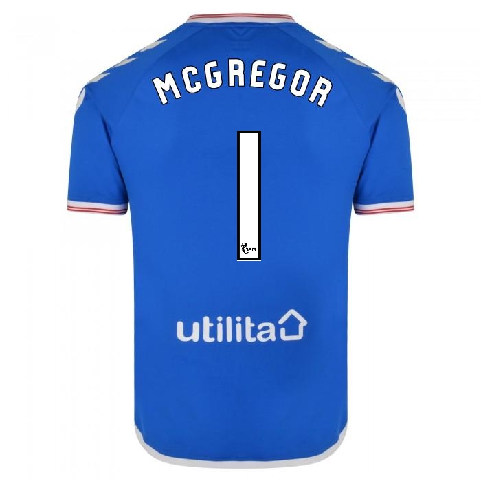 Hombre Allan McGregor 1 1ª Equipación Azul Camiseta 2019/20 La Camisa Chile