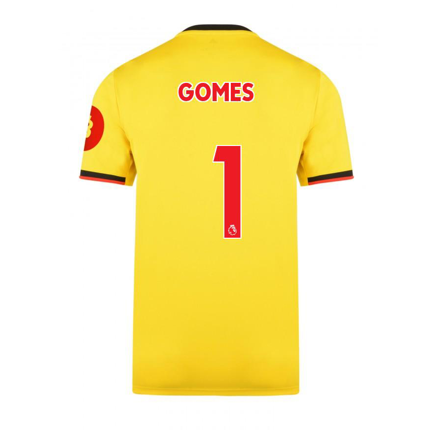 Hombre Heurelho Gomes 1 1ª Equipación Amarillo Camiseta 2019/20 La Camisa Chile