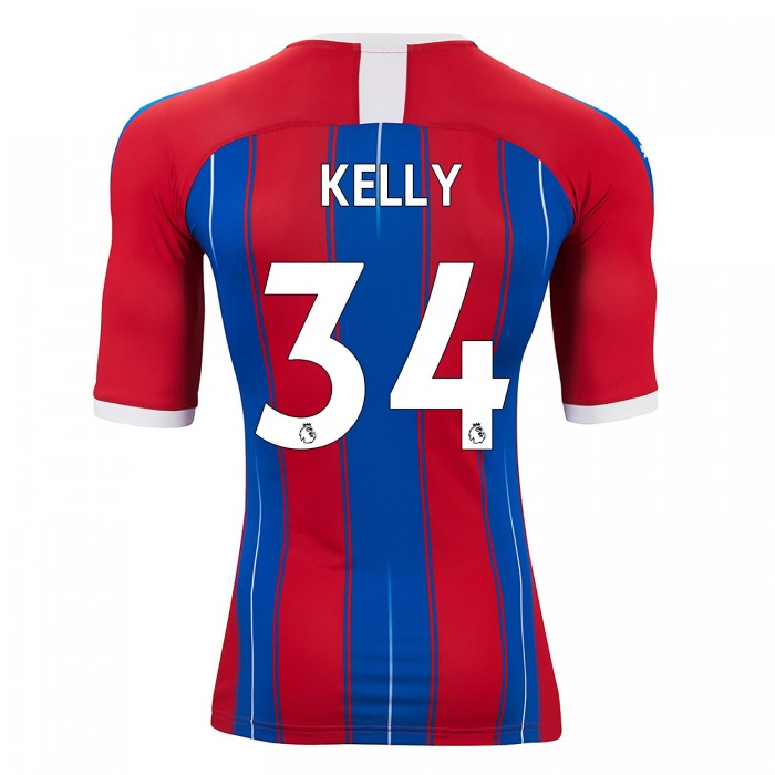 Hombre Martin Kelly 34 1ª Equipación Rojo Azul Camiseta 2019/20 La Camisa Chile