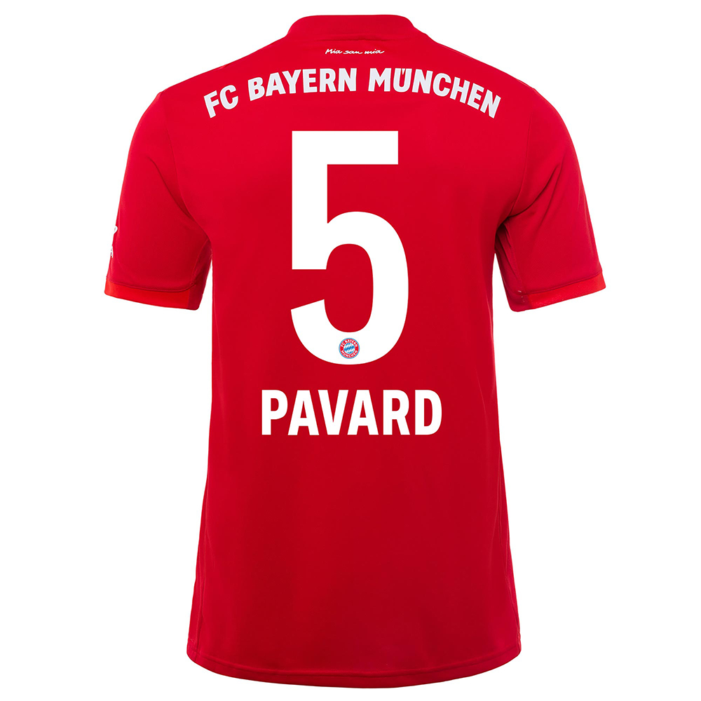 Hombre Benjamin Pavard 5 1ª Equipación Rojo Camiseta 2019/20 La Camisa Chile