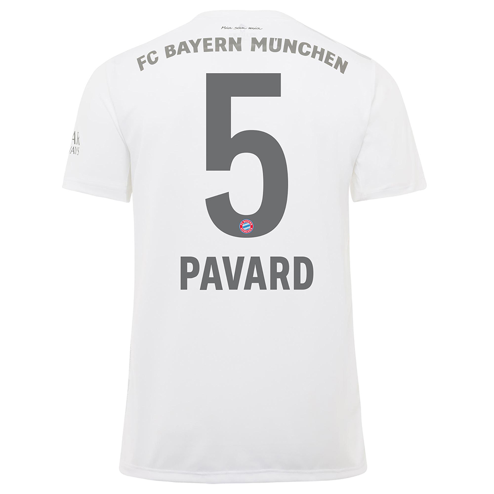 Hombre Benjamin Pavard 5 2ª Equipación Blanco Camiseta 2019/20 La Camisa Chile