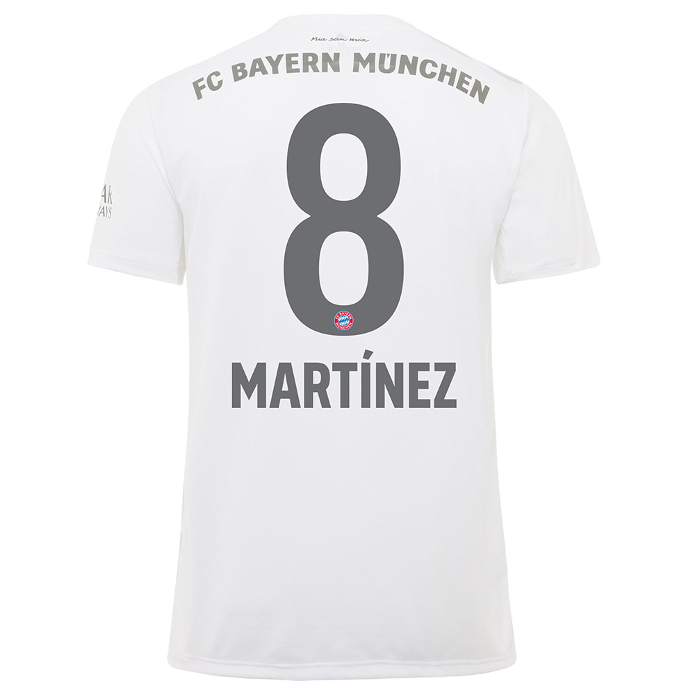 Hombre Javi Martinez 8 2ª Equipación Blanco Camiseta 2019/20 La Camisa Chile