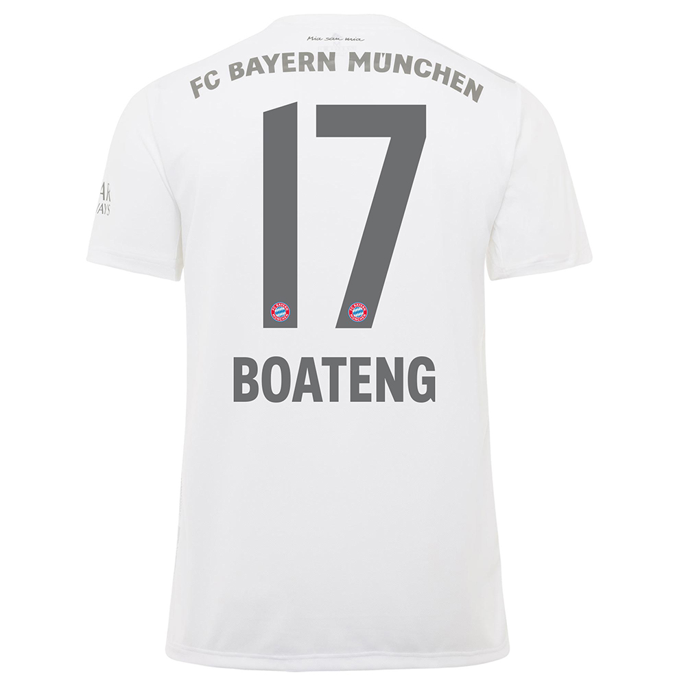 Hombre Jerome Boateng 17 2ª Equipación Blanco Camiseta 2019/20 La Camisa Chile