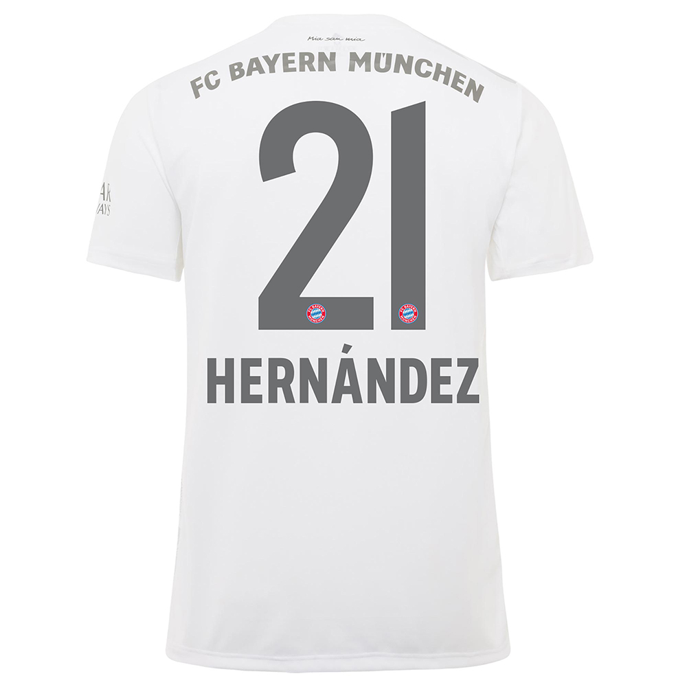 Hombre Lucas Hernandez 21 2ª Equipación Blanco Camiseta 2019/20 La Camisa Chile