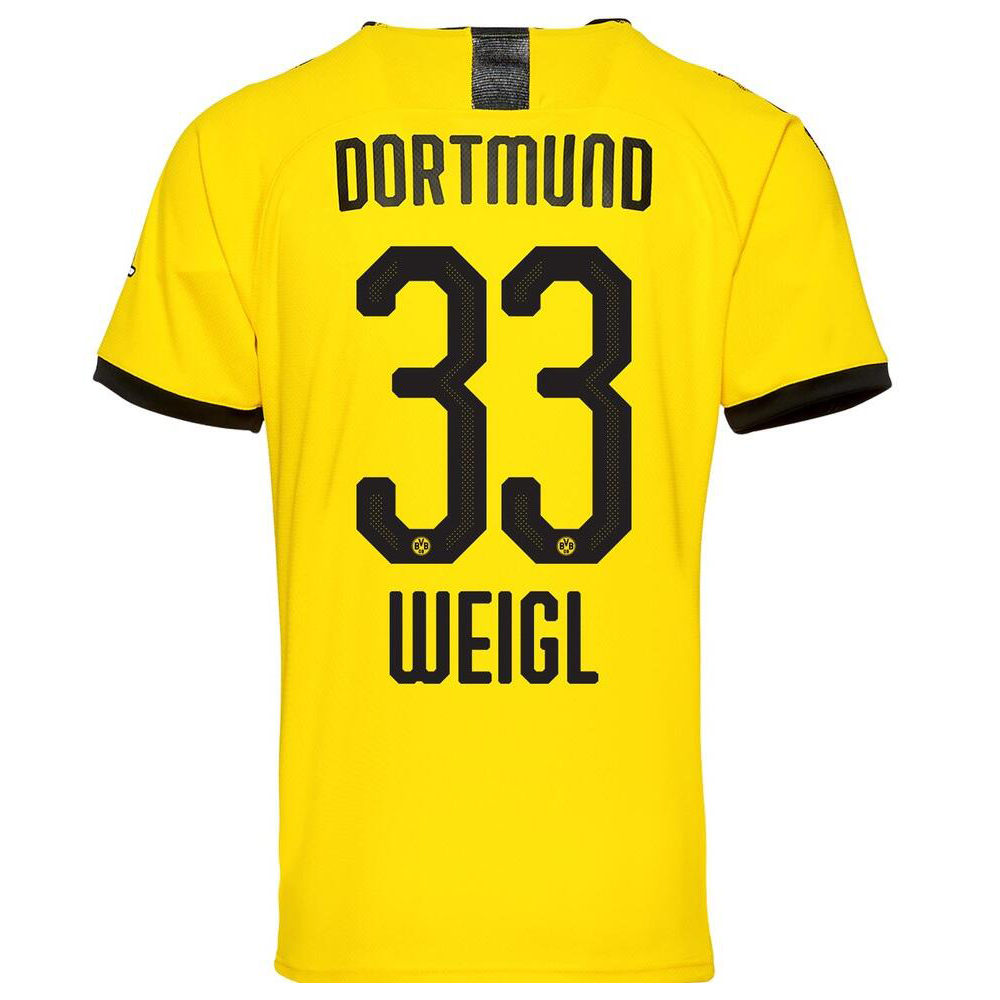 Hombre Weigl 33 1ª Equipación Amarillo Camiseta 2019/20 La Camisa Chile