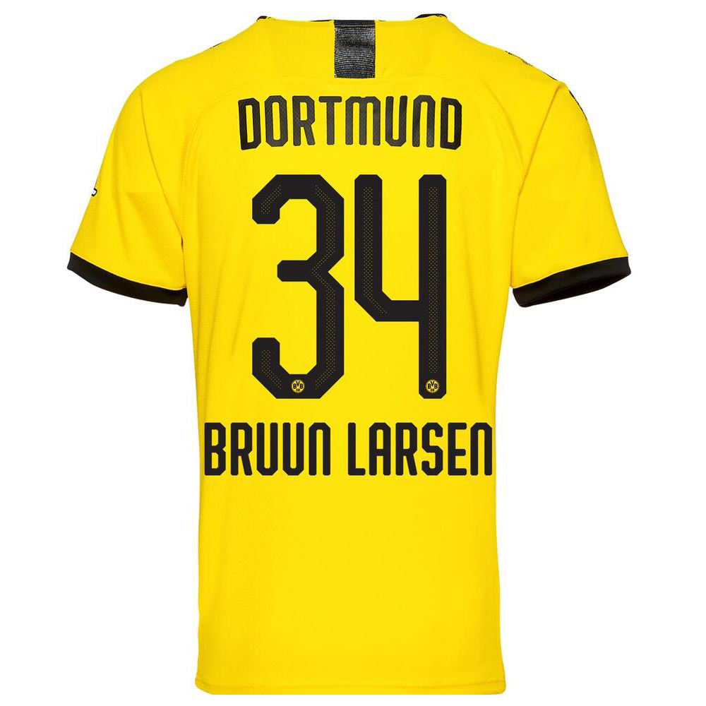 Hombre Bruun Larsen 34 1ª Equipación Amarillo Camiseta 2019/20 La Camisa Chile