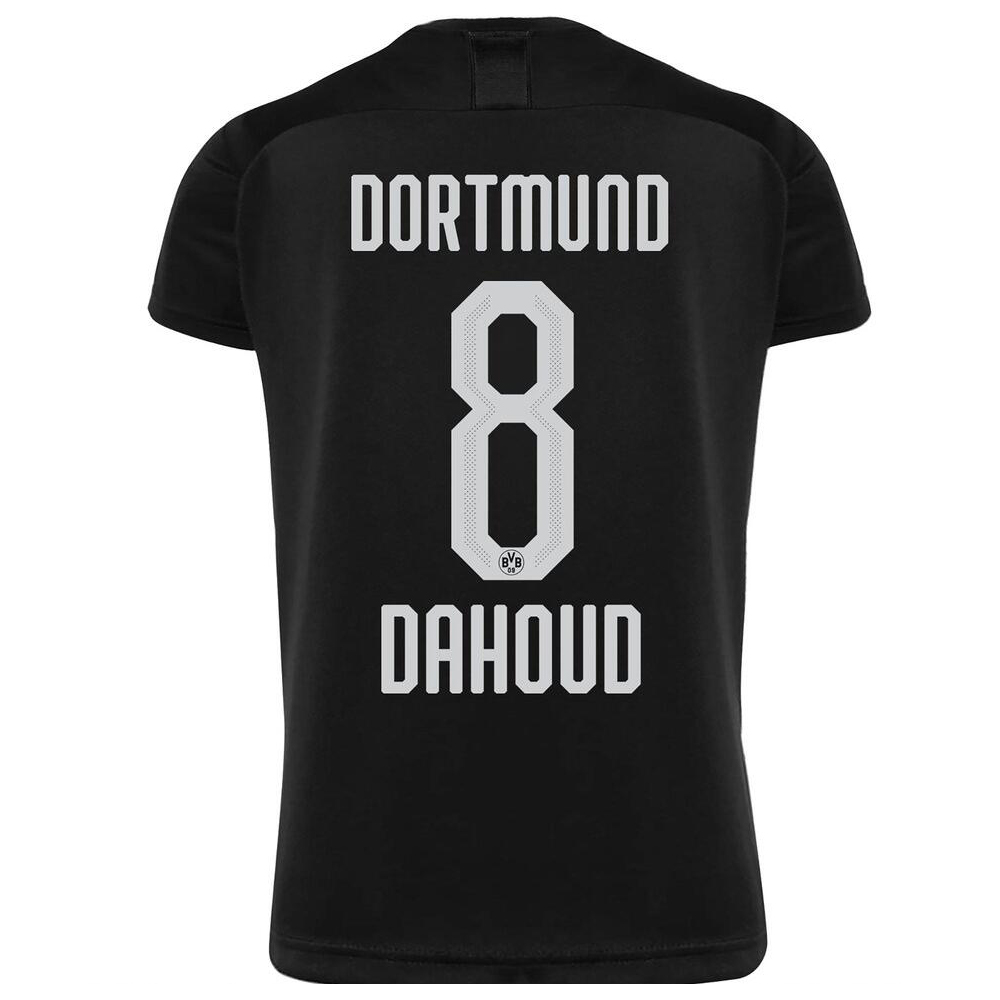 Hombre Dahoud 8 2ª Equipación Negro Camiseta 2019/20 La Camisa Chile