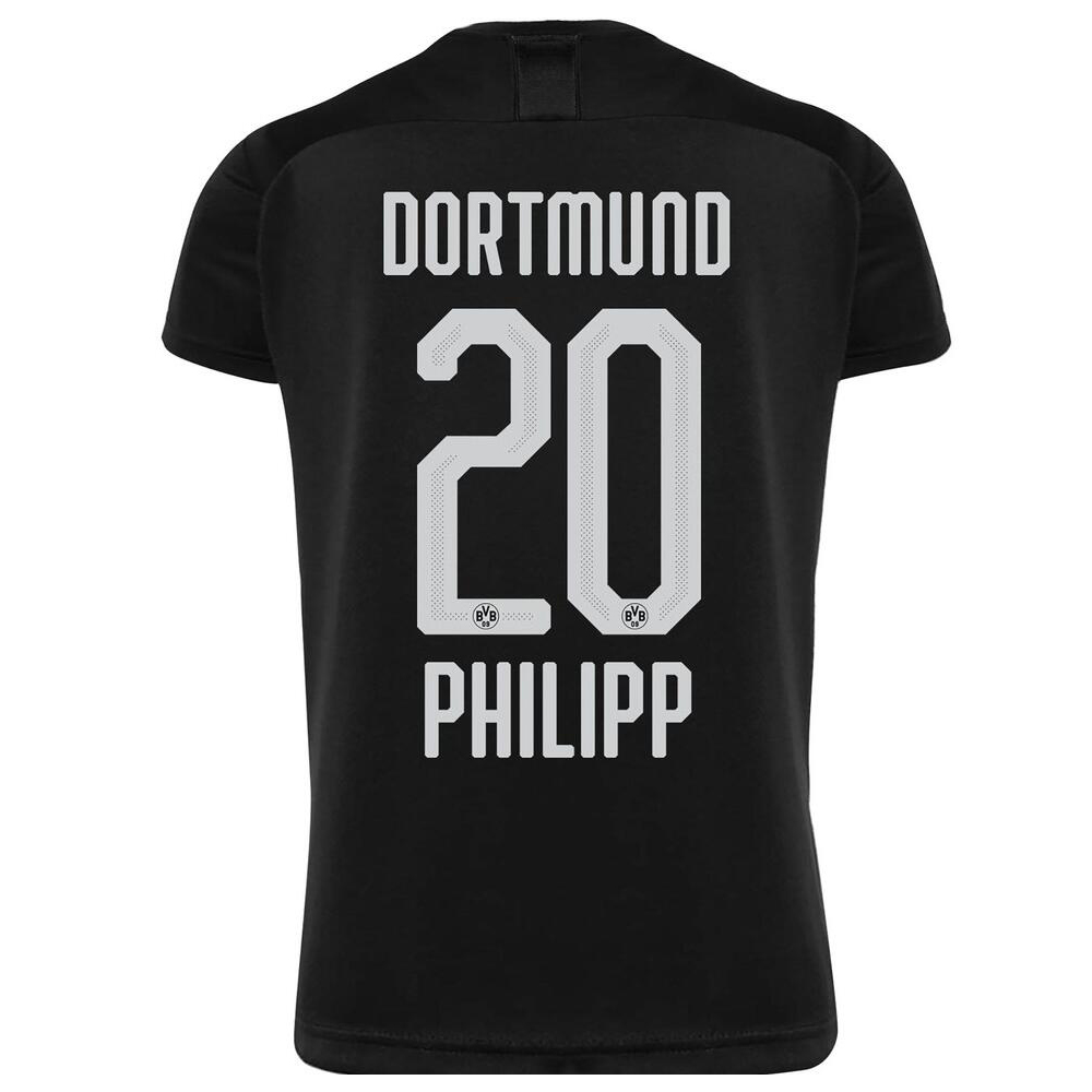 Hombre Philipp 20 2ª Equipación Negro Camiseta 2019/20 La Camisa Chile