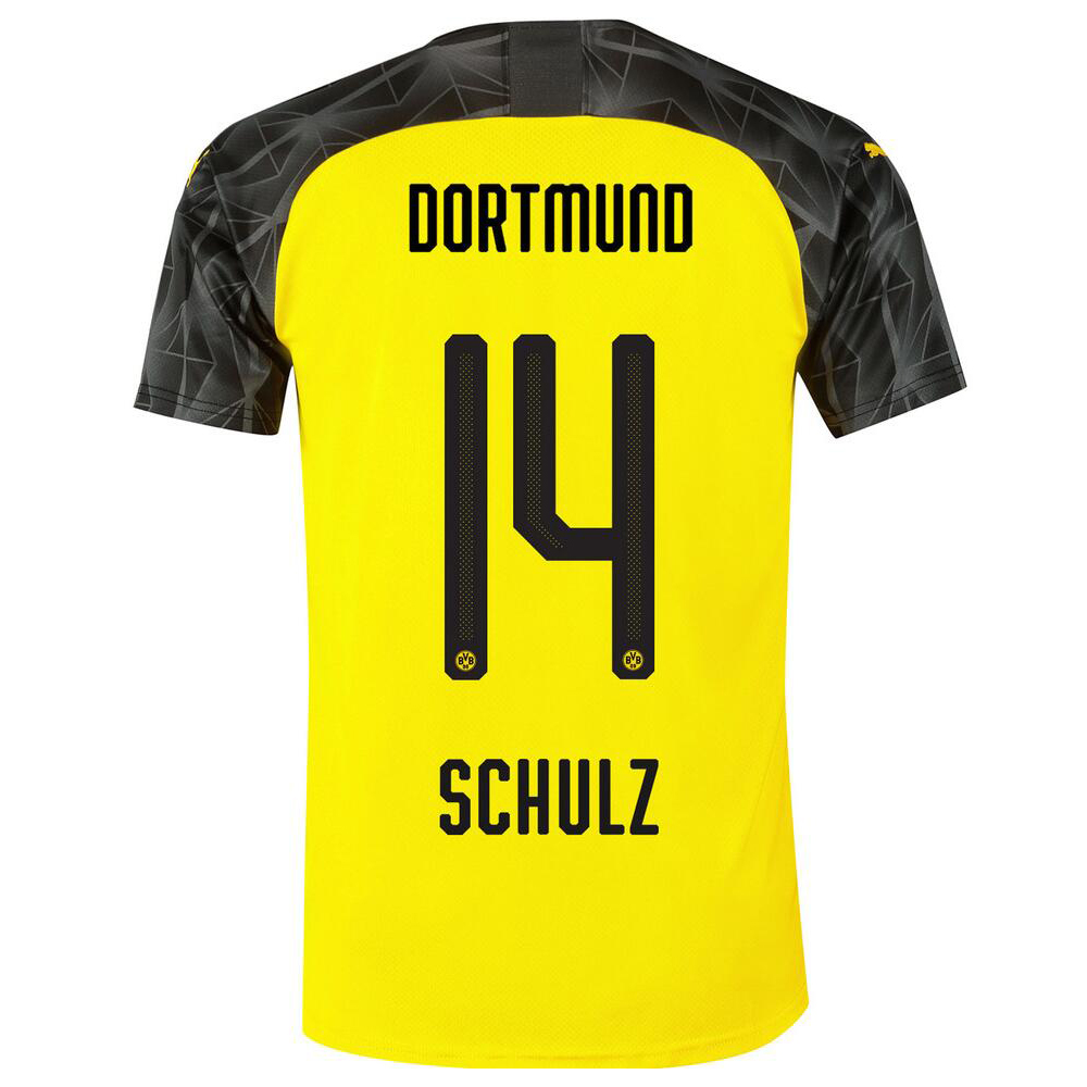 Hombre Schulz 14 Memento Amarillo Negro Camiseta 2019/20 La Camisa Chile