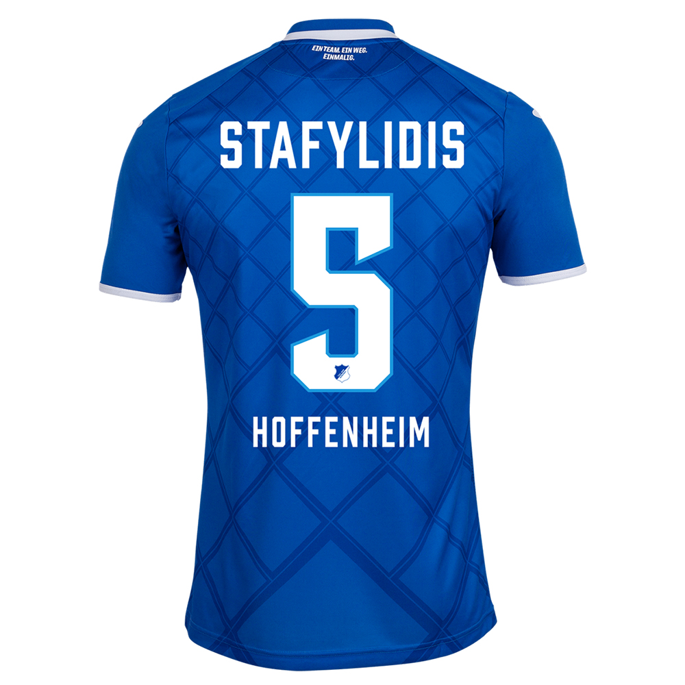 Hombre Konstantinos Stafylidis 5 1ª Equipación Azul Camiseta 2019/20 La Camisa Chile