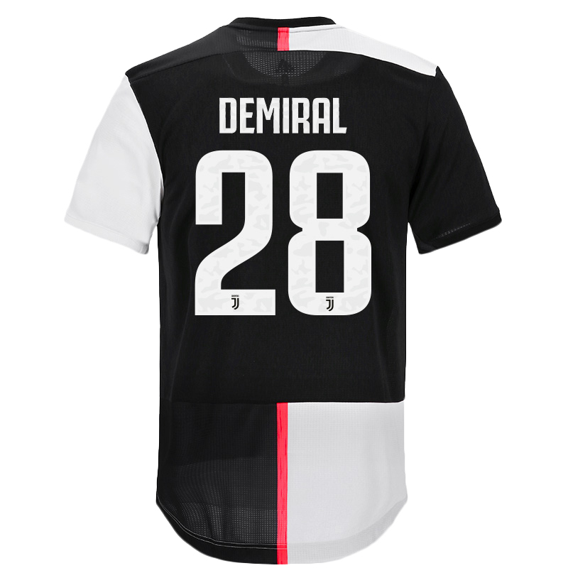 Niño Merih Demiral 28 1ª Equipación Blanco Negro Camiseta 2019/20 La Camisa Chile