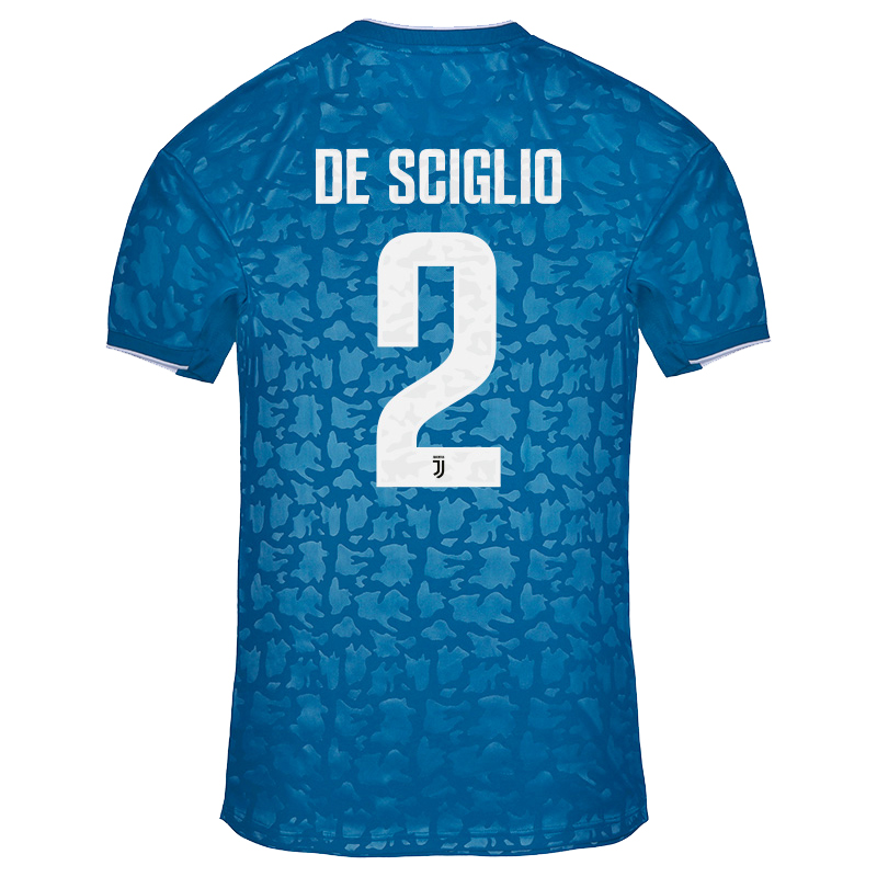 Niño Mattia De Sciglio 2 3ª Equipación Azul Camiseta 2019/20 La Camisa Chile