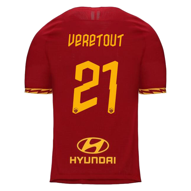 Niño Veretout 21 1ª Equipación Rojo Camiseta 2019/20 La Camisa Chile