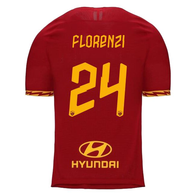 Niño Alessandro Florenzi 24 1ª Equipación Rojo Camiseta 2019/20 La Camisa Chile