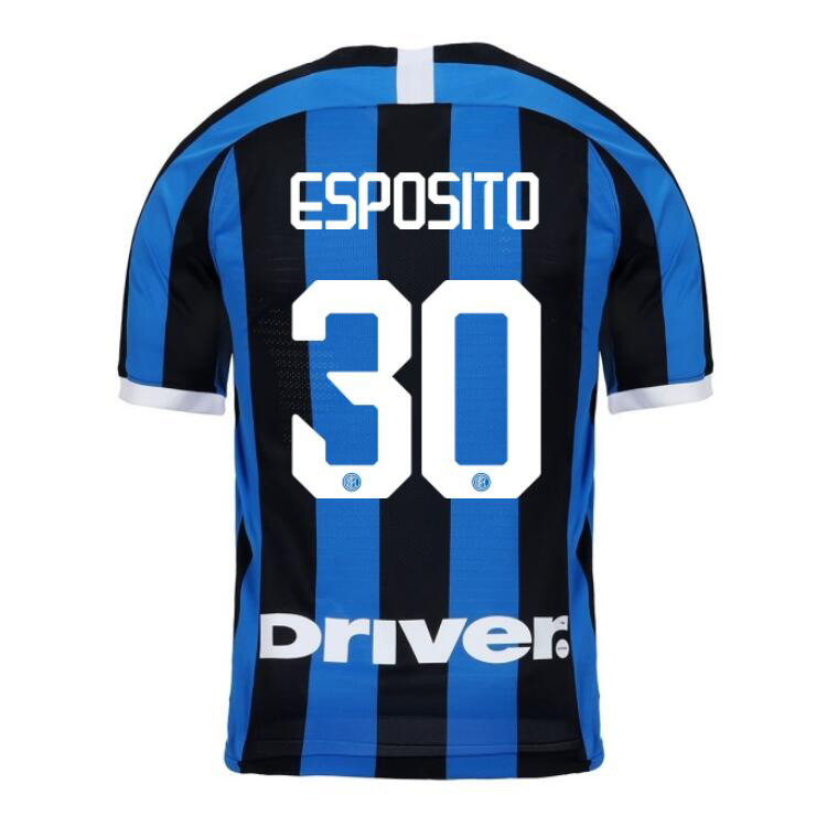 Niño Sebastiano Esposito 30 1ª Equipación Azul Negro Camiseta 2019/20 La Camisa Chile