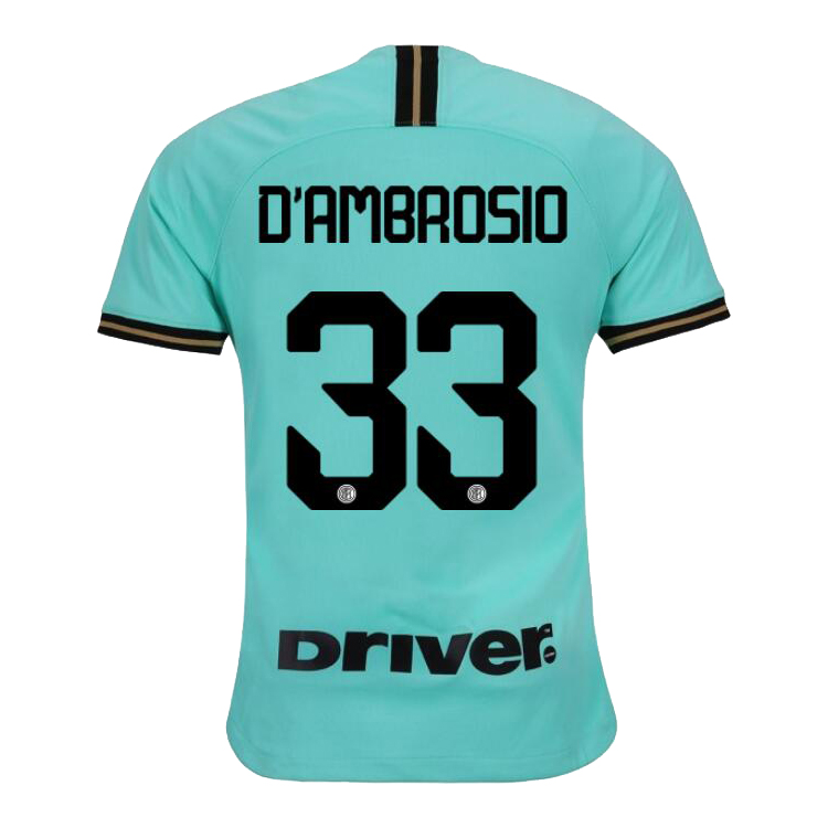 Niño Danilo D'Ambrosio 33 2ª Equipación Verde Camiseta 2019/20 La Camisa Chile