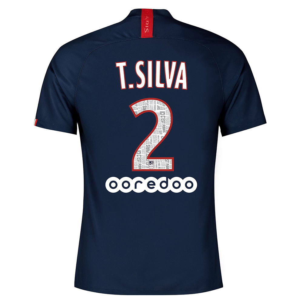 Niño Thiago Silva 2 1ª Equipación Azul Real Camiseta 2019/20 La Camisa Chile