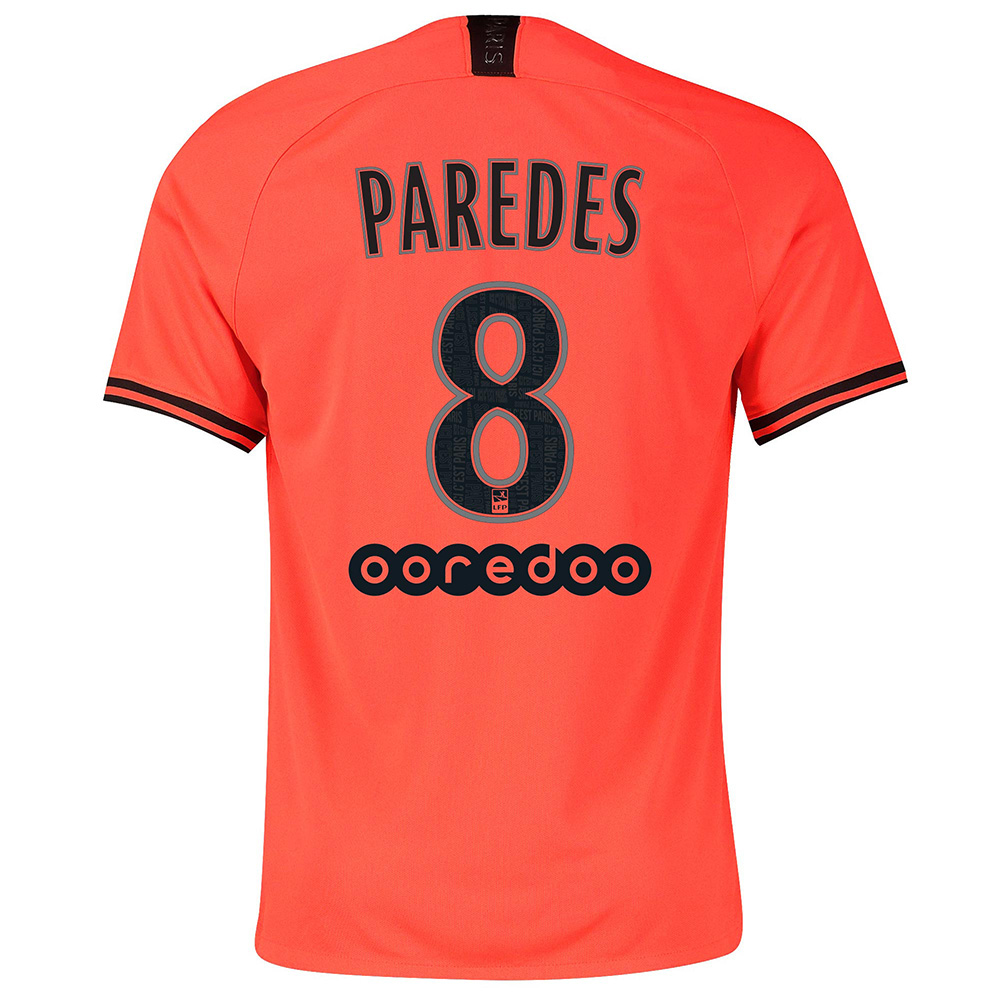 Niño Leandro Paredes 8 2ª Equipación Naranja Camiseta 2019/20 La Camisa Chile