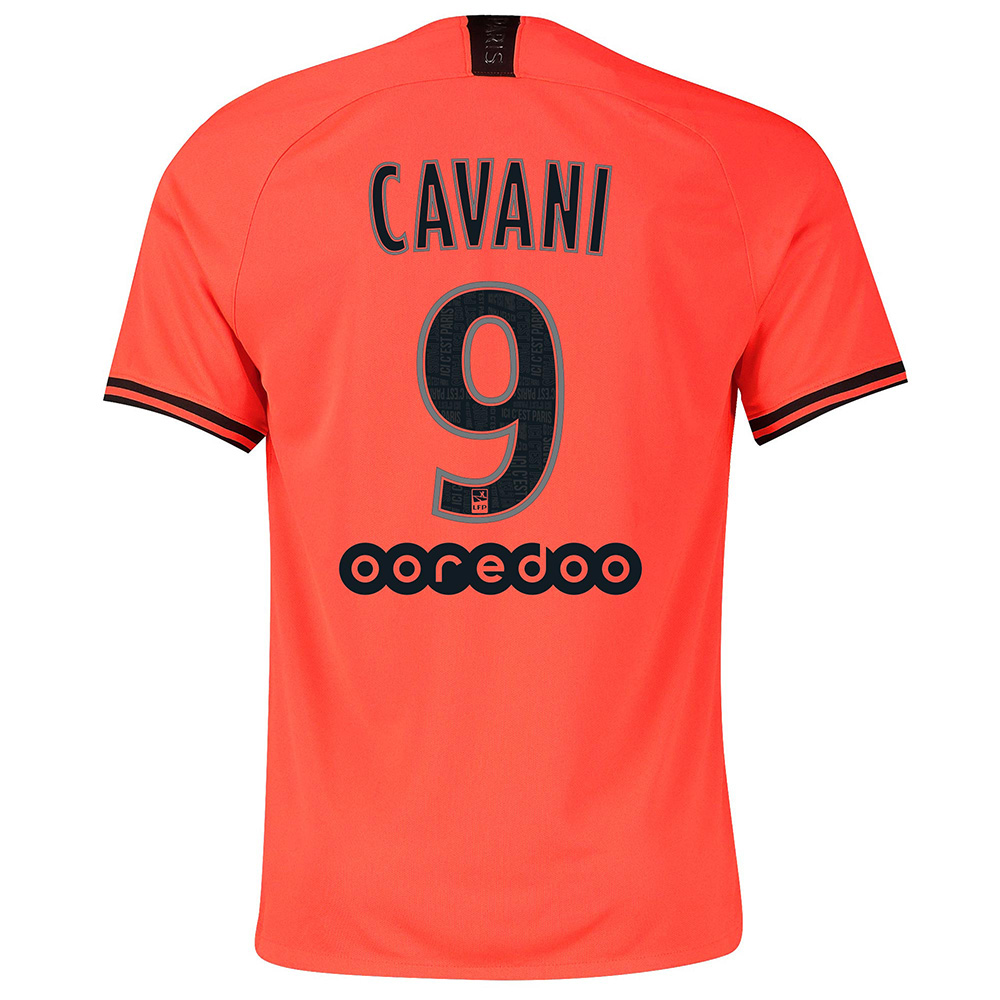 Niño Edinson Cavani 9 2ª Equipación Naranja Camiseta 2019/20 La Camisa Chile