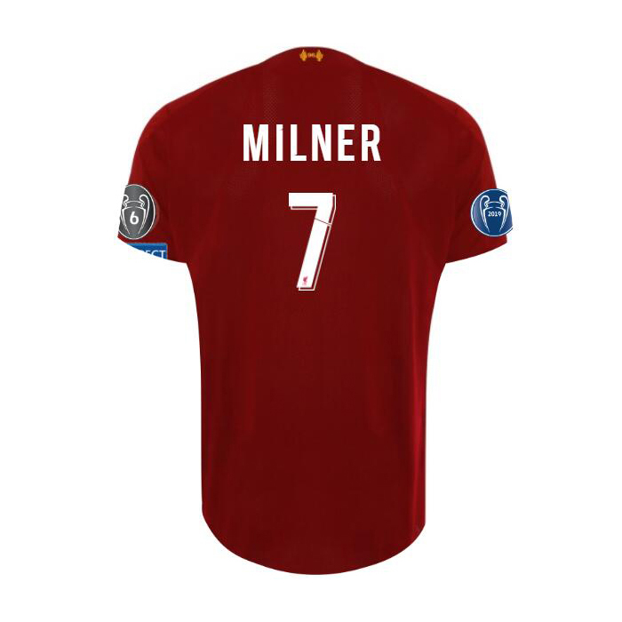 Niño James Milner 7 1ª Equipación Rojo Camiseta 2019/20 La Camisa Chile
