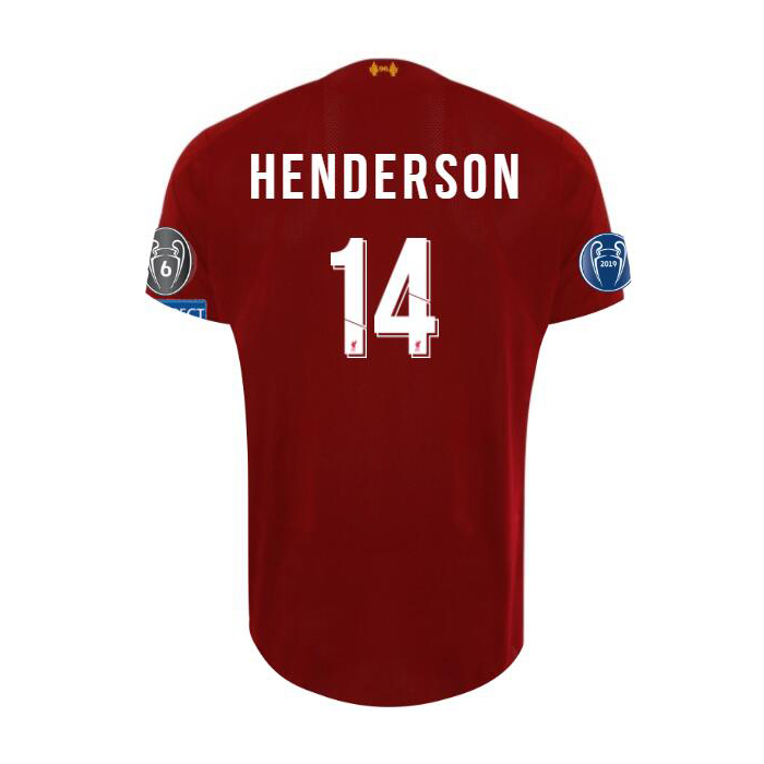 Niño Henderson 14 1ª Equipación Rojo Camiseta 2019/20 La Camisa Chile
